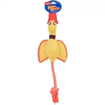 HARTZ Nose Divers Flying Plush Duck Tug Dog Toy