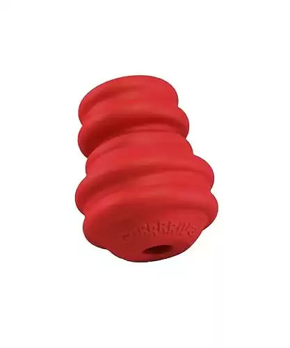 Multipet Gorilla Red Extra Durable Rubber Dog Toy with Treat Opening, 4.5-Inch