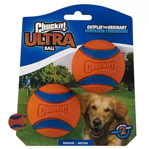 Chuckit! Ultra Ball, Medium (2.5 Inch), 2 Pack