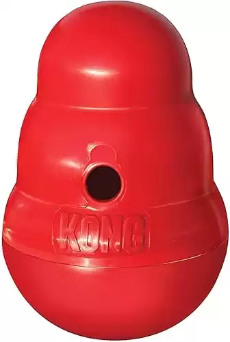 KONG Wobbler - Interactive Treat Dispensing Dog Toy, Dishwasher Safe - For Large Dogs